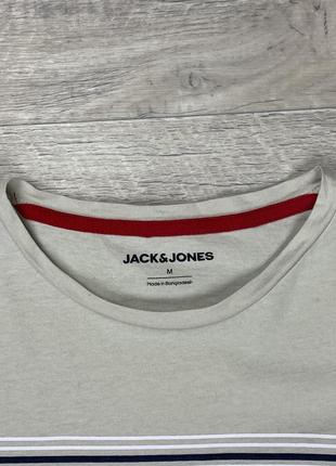 Jack &amp; jones long sleeve кофта м размер бежевая с принтом оригинал4 фото