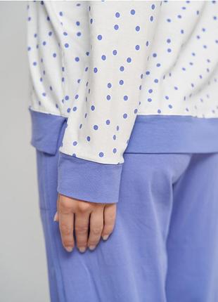 Женская пижама брюки и кофта с длинным рукавом 144993 фото