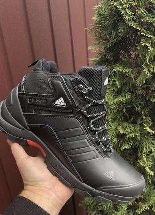 Чоловічі зимові кросівки adidas terrex  black мужские зимние кроссовки адидас терека чёрные