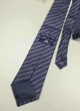Мужской галстук royal class из натурального шелка, шелковый галстук в полоску3 фото