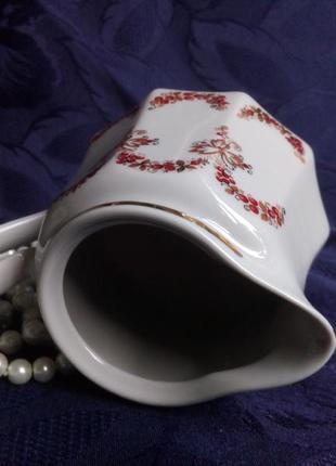 Сахарница миниатюра от чайного сервиза ссср сумского фарфорового фарфоровый с ручной росписью10 фото