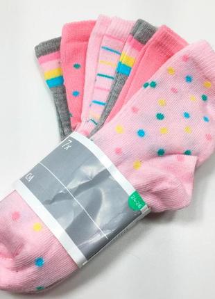 Набір 7 пар шкарпетки дитячі комплект тиждень на дівчинку р.24/26 німеччина1 фото