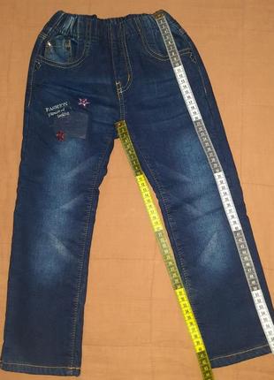 Джинсові штани на флісі на 92 - 104 см