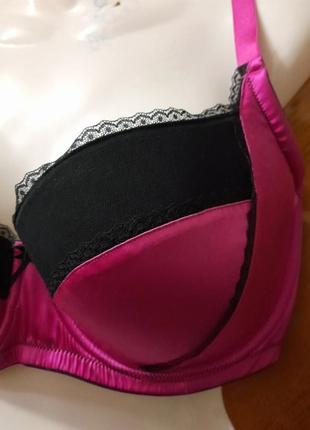 Роскошный новый шелковый бюстгалтер р.34 g 75 g от ann summers,косточки, поролон, кружево9 фото