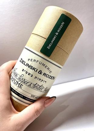 Zielinski & rozen black pepper & amber, neroli