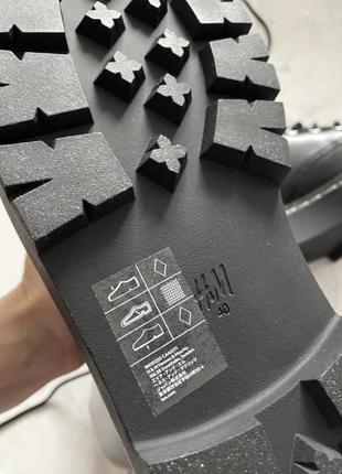 Ботинки h&m нові чорні чоботи на шнурках мартінси4 фото