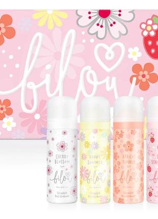 Подарунковий набір з 5 міні-пінок для душу bilou limited collection set