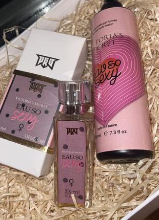 Набір Victorias secret eau so sexy парфумований парфуми 33 мл  і лосьон victoria's secret