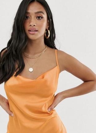 Атласное платье макси missguided  uk 83 фото