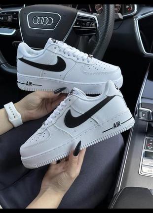 Nike air force 1 winter all white black