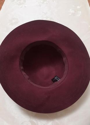 Брендовий вовняний капелюх шляпа з широкими полями6 фото