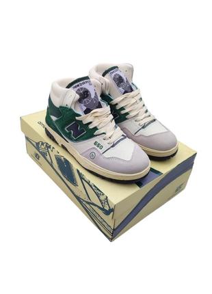 Зимові жіночі кросівки new balance 650 білі з зеленим white/green3 фото