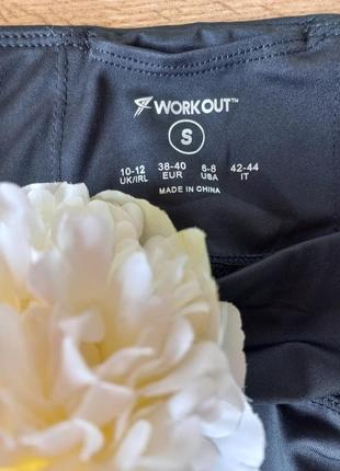 Workout стильные бриджи капри для тренировок m-l-размер3 фото