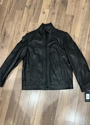 Куртка кожаная tommy hilfiger. мужская.