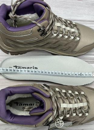 Tamaris activ gore-tex оригінальні шкіряні надійні зимові черевики7 фото