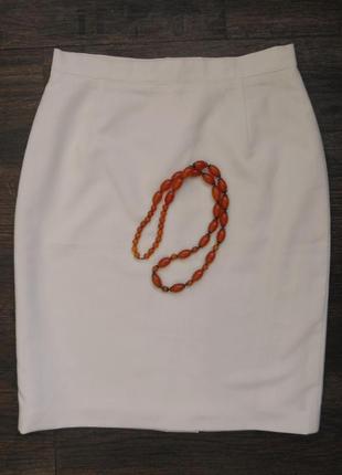 Нарядная белая юбка на подкладке