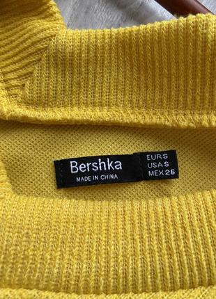 Желтая кофта свитер bershka3 фото