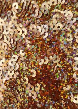 Эффектное блестящее вечернее платье мини h&amp;m в пайетках.