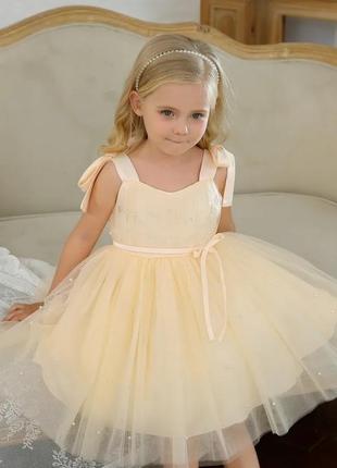 Платье жемчужина для девочки праздничное красивое пышное детское на рочек 86 90 92 в день рождения жемчужина нарядное принцессы