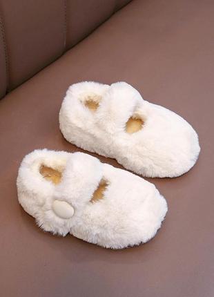 Дитячі хутряні кімнатні капці