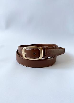 Ремінь коричневий натуральна шкіра