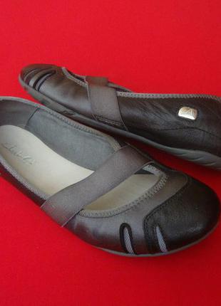 Балетки clarks натур кожа 39-40 размер