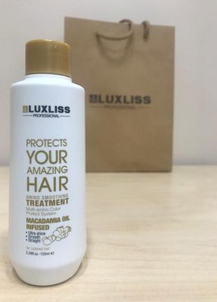 Нанопластика luxliss amino smoothing treatment 100мл1 фото