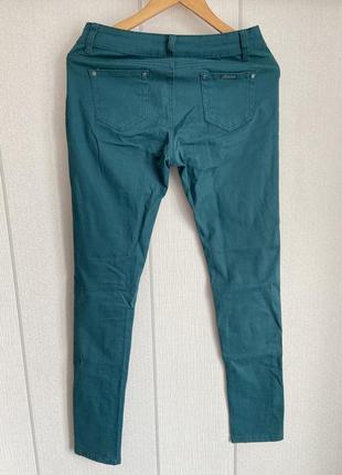 Бирюзовые женские брюки штаны2 фото