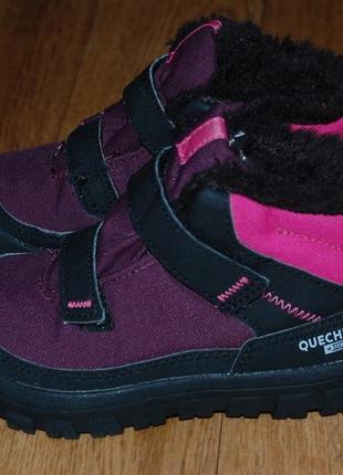 Зимние ботинки на мембране 29 р quechua waterproof7 фото