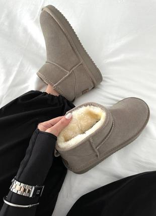 Угги угги угги угги ugg ultra mini sand suede 🤍7 фото