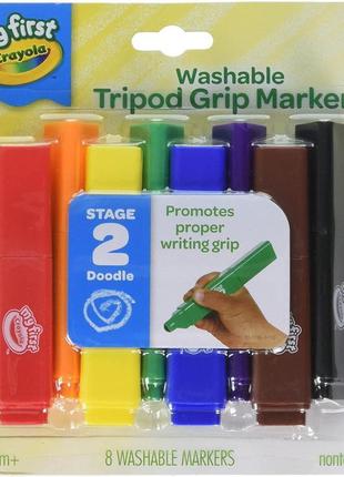 Crayola my first змивні маркери — трикутні фломастери для малюків ultra-clean washable markers