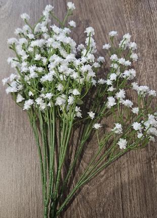 Гипсофила белая искусственный цветок 1 ветка1 фото