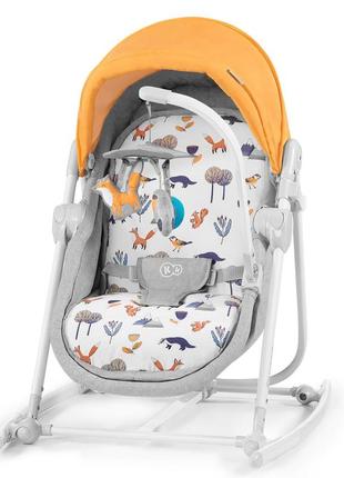 Шезлонг-качалка 5в1 kiderkraft nola forest yellow
