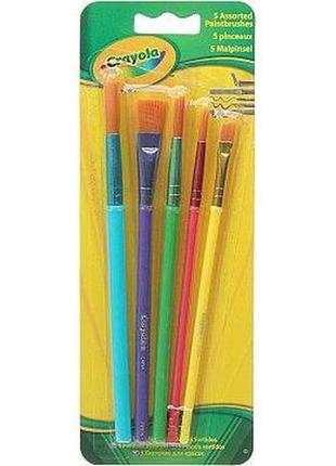 Crayola кисточка для рисования красками 5 шт.