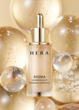 Ампульна сироватка концентрована hera signia luminesource radiance ampoule, 7 мл3 фото