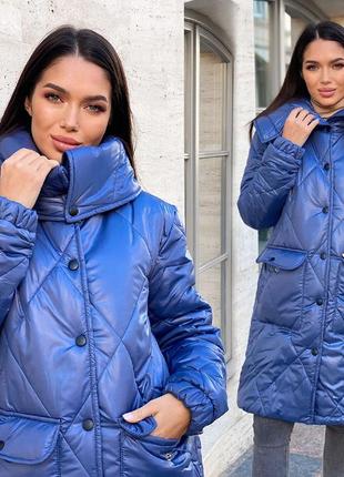 Жіноче зимове пальто 153 в різних кольорах
