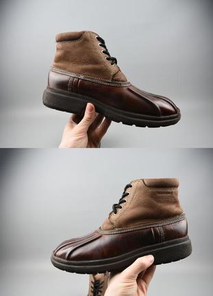 Bass мужские ботинки кожаные трекинговые waterproof коричневые размер 416 фото