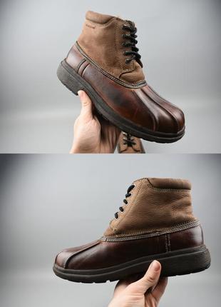 Bass мужские ботинки кожаные трекинговые waterproof коричневые размер 419 фото