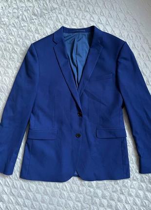 Классический синий оверсайз пиджак от burton menswear london2 фото
