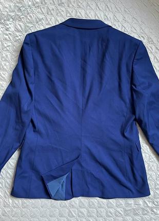 Классический синий оверсайз пиджак от burton menswear london5 фото