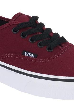 Кеди vans "off the wall" бордові (низькі) 35 36