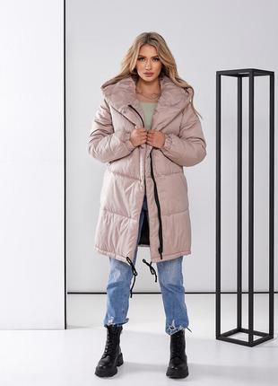 Женский зимний пуховик куртка-пальто до -30⁰☃️❄️6 фото