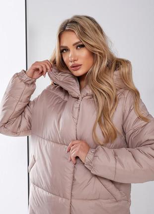 Женский зимний пуховик куртка-пальто до -30⁰☃️❄️5 фото