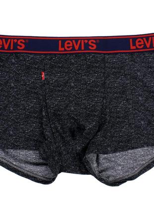 Чоловічі труси levis, приємний гладкий матеріал, колір сірий (білий шум телевізора), різні розміри