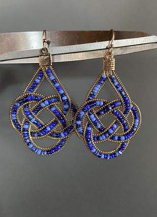 Серьги из бисера