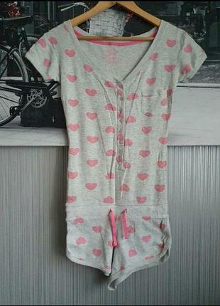 Трикотажна піжама ромпер розмір хс-с