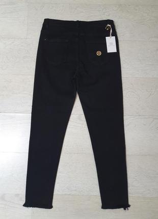 Чорні джинси брюки скінні xs зима roberta biagi3 фото