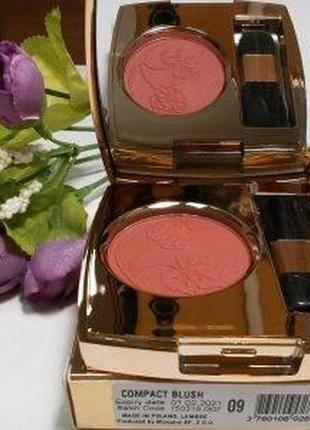 Рум'яна compact blush, lambre classic, №09 коралове полум'я 2,5 г