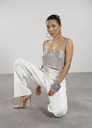 Топ с камнями блестящий для фотосессии нового года