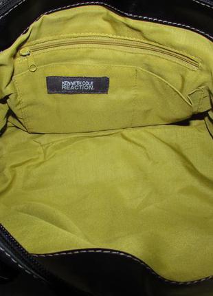 Большая объёмная сумка 100% натуральная кожа~kenneth cole~5 фото